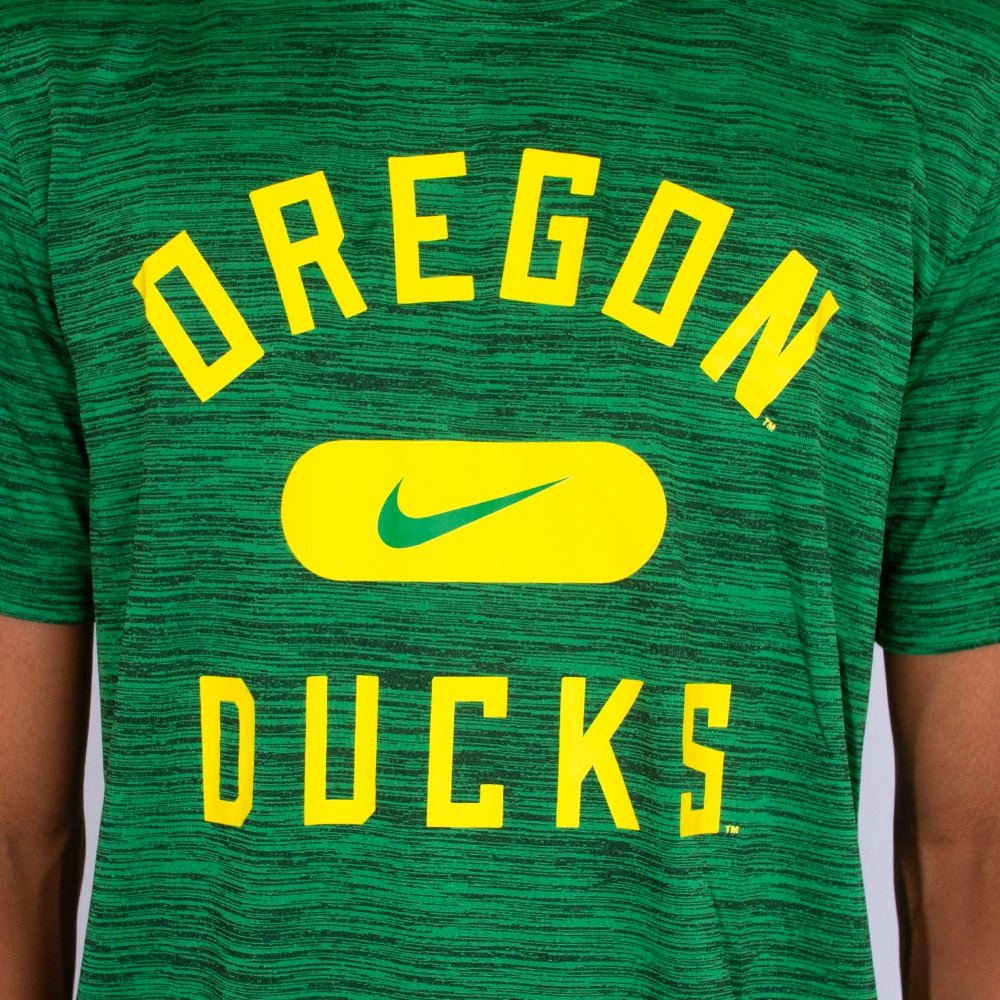 Arched Oregon, Nike, Green, Crew Neck, Performance/Dri-FIT, Men, Velocity, Swoosh, T-Shirt, 813490